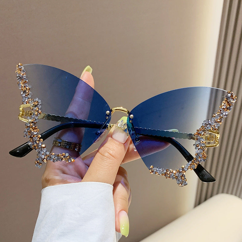 Diamond Butterfly Luxe Pop Sunglasses